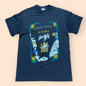 Vintage Led Zeppelin T Shirt 1980s Stairway To Heaven Medium Rare Vtg 80s